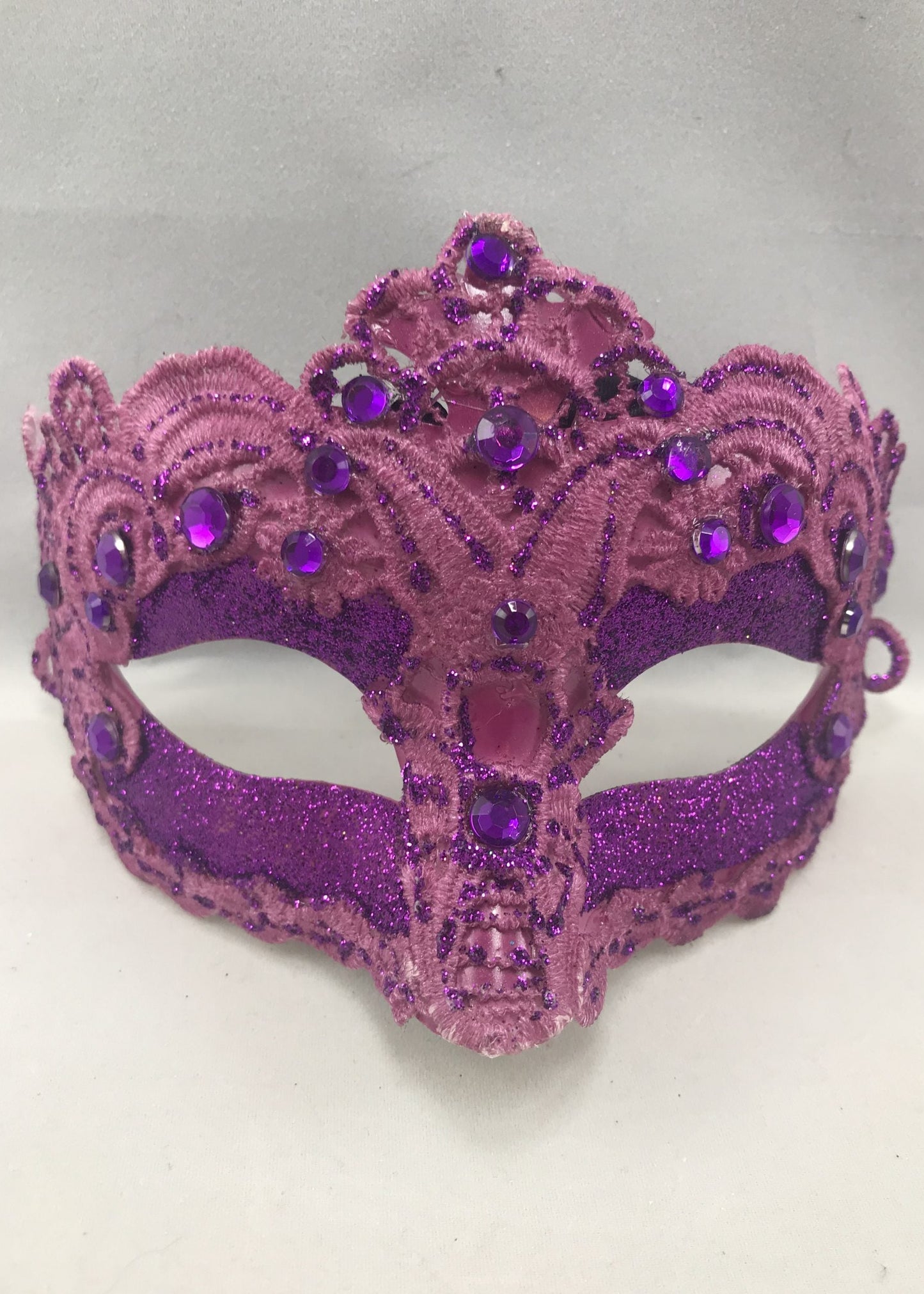 Glitter Lace mask, Purple image 0